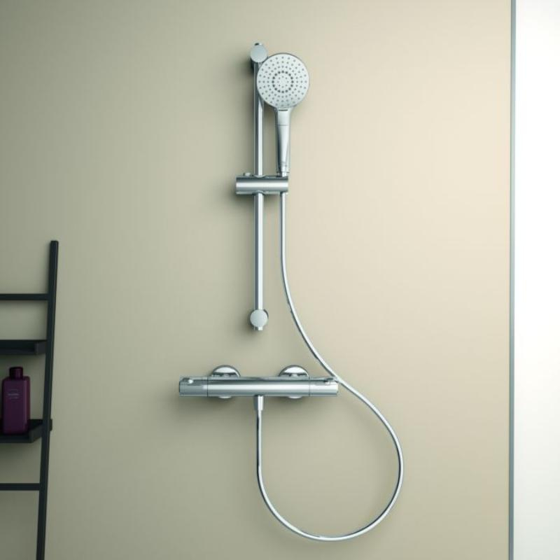 Baterie de duș termostatată Ideal Standard, Ceratherm T50 Cool Body, crom
